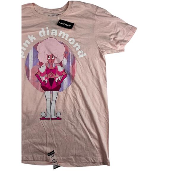 Steven Universe Pink Diamond T-Shirt L NWT Cartoon Network Graphic p2/30 - Picture 6 of 9